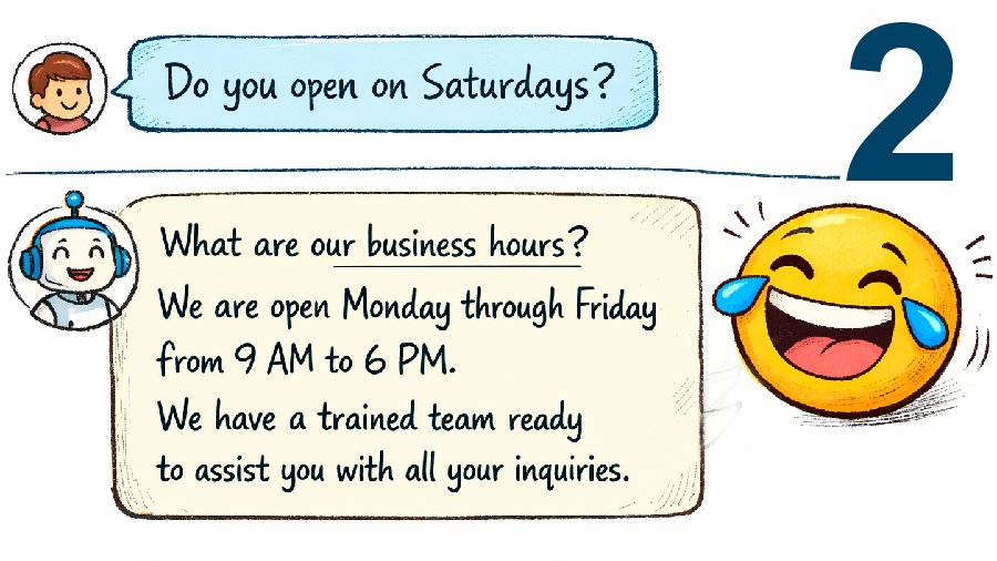 Illustrative image: My chatbot keeps changing the subject 😕